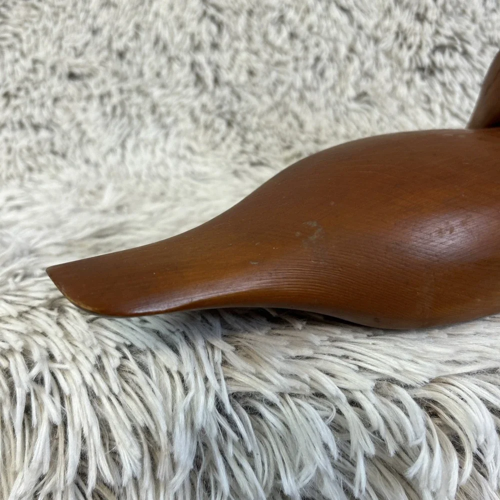 Vintage Handmade Carved Wood Duck Decoy Folk Art Americana‎ Cabin Decor Rustic